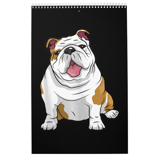 English Bulldogs Phantastisch Funny Bulldog Hunde Kalender (Titelbild)