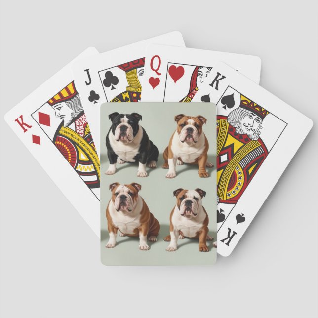 English Bulldog's Spielkarten (Rückseite)