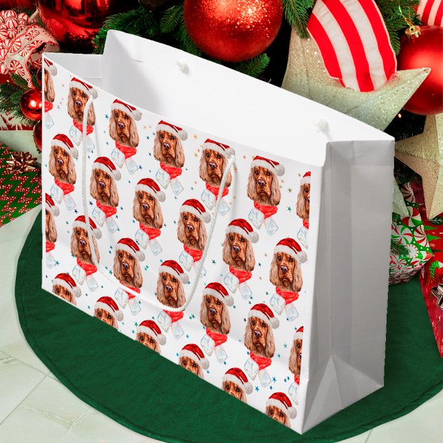 English Cocker Spanel Dog Breed Christmas Große Geschenktüte (Von Creator hochgeladen)