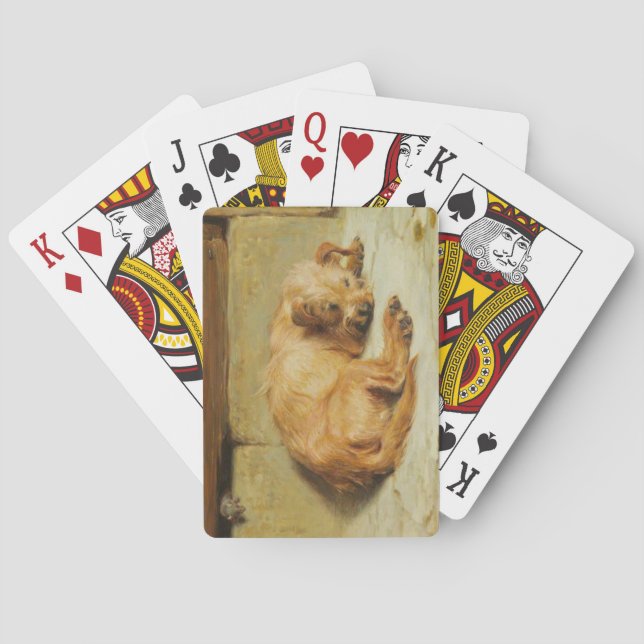 English Cocker Spanel Dog (von Briton Rivière) Spielkarten (Rückseite)