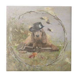 English Cocker Spanel Fliese