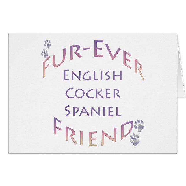 English Cocker Spanel Furever (Vorderseite (Horizontal))