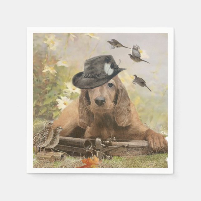 English Cocker Spanel Serviette (Vorderseite)