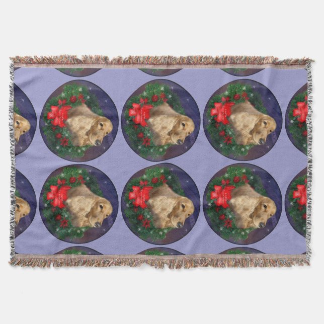 English Cocker Spaniel Christmas Decke (Vorderseite)