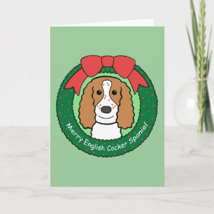 English Cocker Spaniel Christmas Feiertagskarte