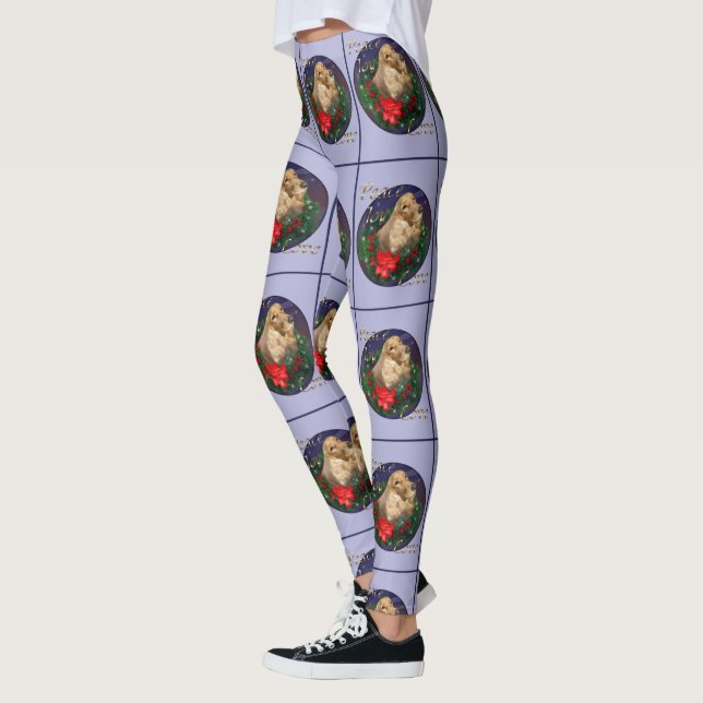 English Cocker Spaniel Christmas Leggings (Links)