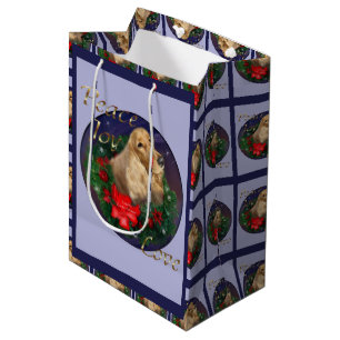 English Cocker Spaniel Christmas Mittlere Geschenktüte