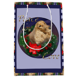 English Cocker Spaniel Christmas Mittlere Geschenktüte