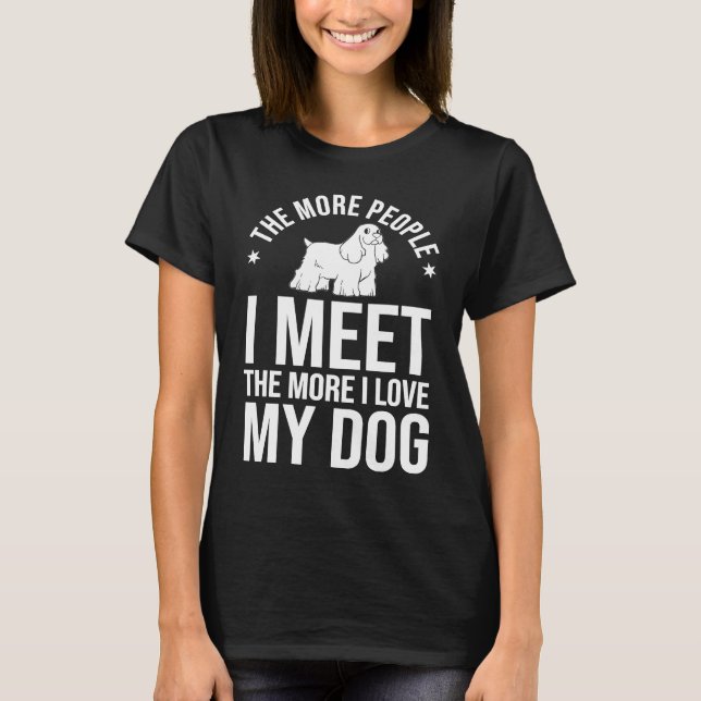 English Cocker Spaniel Dog  Puppies Owner Lover T-Shirt (Vorderseite)