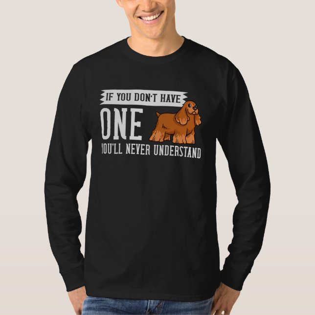 English Cocker Spaniel Dog  Puppies Owner T-Shirt (Vorderseite)