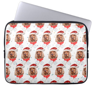 English Cocker Spaniel Hunderasse Weihnachten Laptopschutzhülle