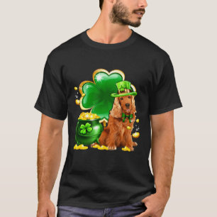 English Cocker Spaniel Kleeblatt Irish Saint Pat T-Shirt