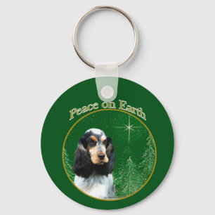 English Cocker Spaniel (roan) Peace Schlüsselanhänger