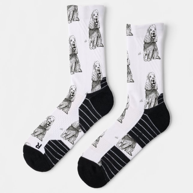 ENGLISH COCKER SPANIEL SOCKEN (Links)