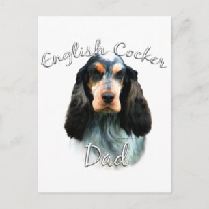 English Cocker Spaniel Vater 2 Postkarte