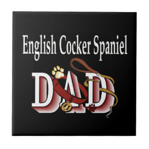 English Cocker Spaniel VATER Fliese