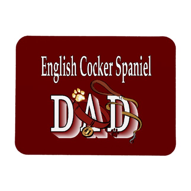 English Cocker Spaniel VATER Magnet (Horizontal)