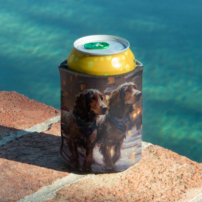 English Cocker Spaniel Weihnachtsfeiersaison Dosenkühler (In Situ Pool)