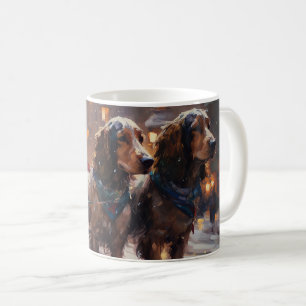 English Cocker Spaniel Weihnachtsfeiersaison Kaffeetasse