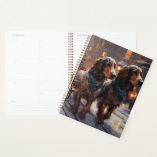 English Cocker Spaniel Weihnachtsfeiersaison Planer