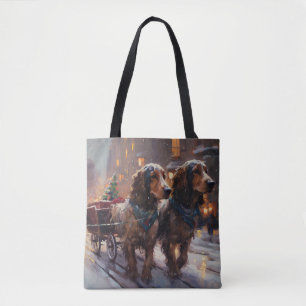 English Cocker Spaniel Weihnachtsfestliche Jahresz