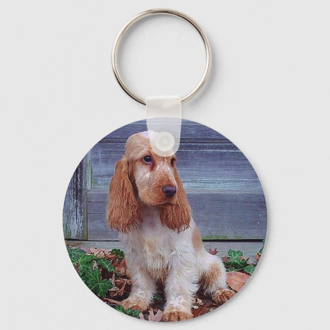 English Cocker Spaniels Schlüsselanhänger (Vorderseite)