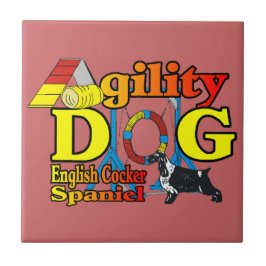 English Cocker Spanisch Agility Fliese
