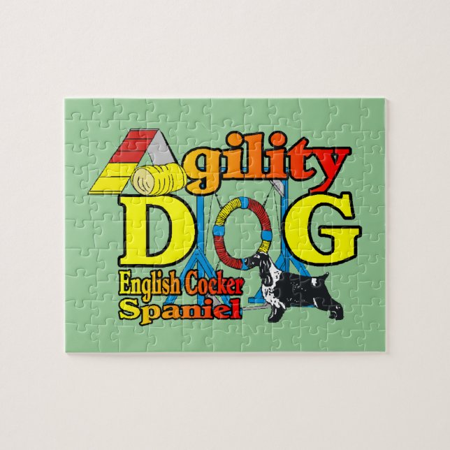English Cocker Spanisch Agility Puzzle (Horizontal)