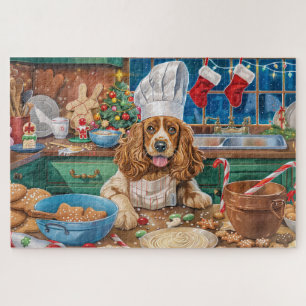 English Cocker Spanisch Holiday Baking: Weihnachte Puzzle