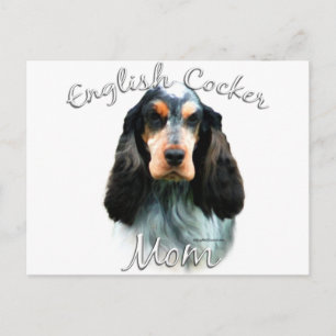 English Cocker Spanisch Mama 2 Postkarte