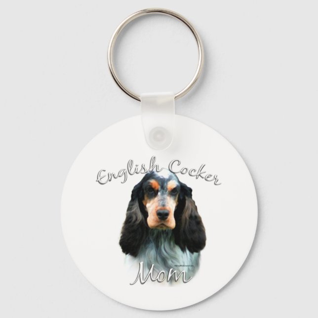 English Cocker Spanisch Mama 2 Schlüsselanhänger (Vorderseite)