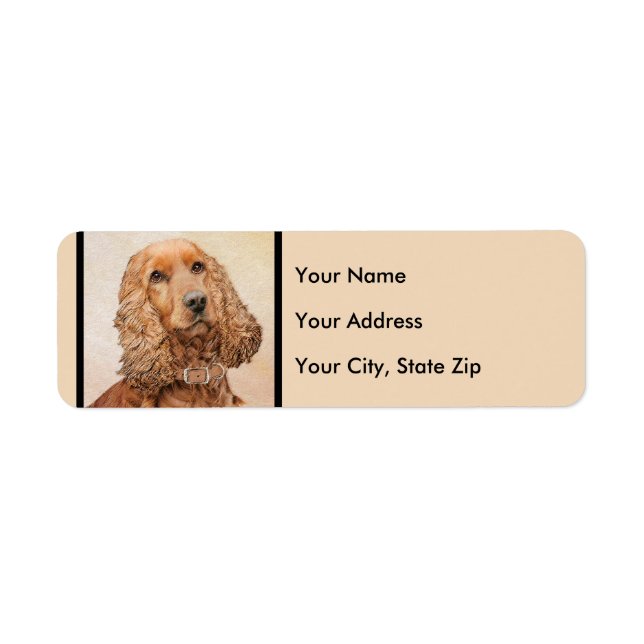 English Cocker Spanische Malerei - Original Dog Ar (Vorne)
