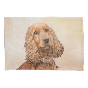 English Cocker Spanische Malerei - Original Dog Ar Kissenbezug