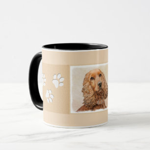 English Cocker Spanische Malerei - Original Dog Ar Tasse