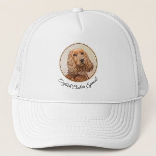 English Cocker Spanische Malerei - Original Dog Ar Truckerkappe