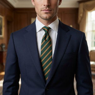 English Country Club Regimental Waldgrün Krawatte