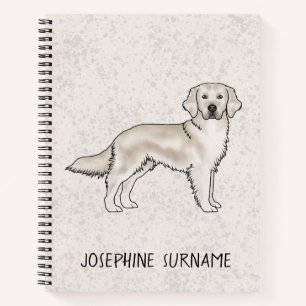 English Cream Golden Retriever Hund Benutzername Notizbuch