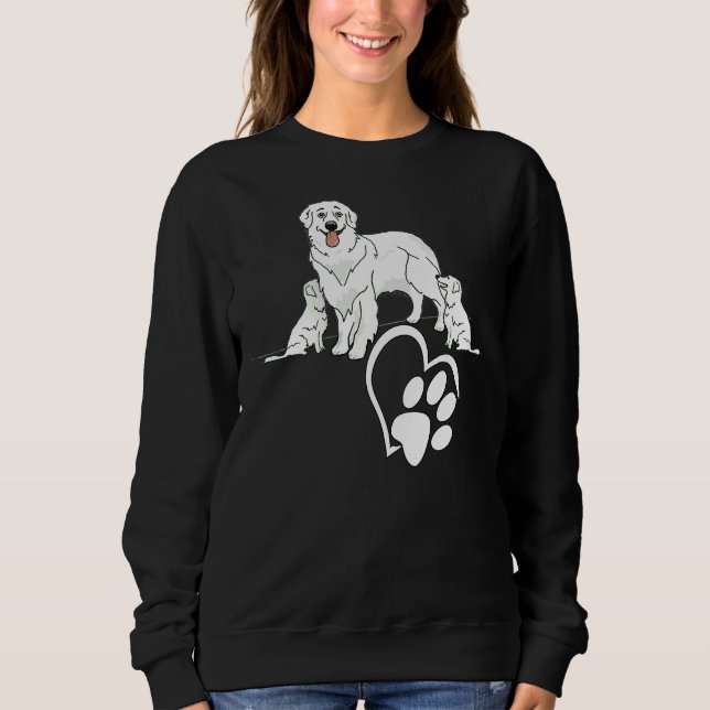 English Cream Golden Retriever Sweatshirt (Vorderseite)
