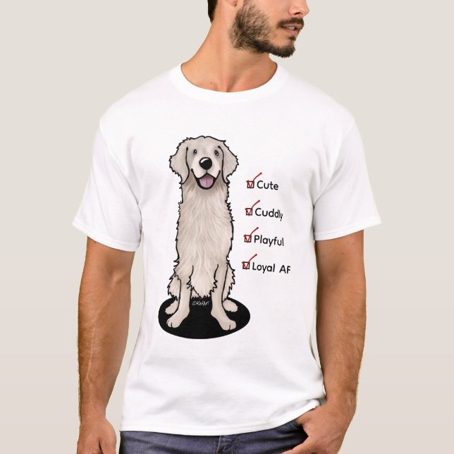 English Cream Golden Retriever T - Shirt (Vorderseite)