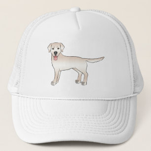 English Cream Labrador Retriever Cartoon Dog Truckerkappe