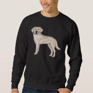 English Cream Labrador Retriever Cartoon Labrador  Sweatshirt