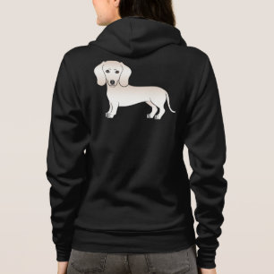 English Cream Smooth Coat Dachshund Cartoon Hund Hoodie