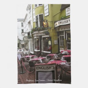 English Eatery Alley, Brighton (UK) Teatowel Geschirrtuch