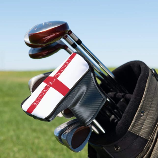 English Flag England pccn Golf Headcover (In Situ)