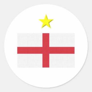 English Footie Runder Aufkleber
