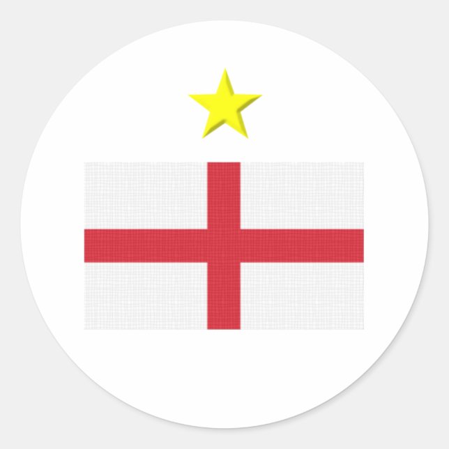 English Footie Runder Aufkleber (Vorderseite)
