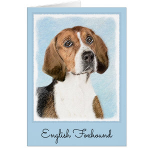 English Foxhound Painting - Niedliche Original Dog