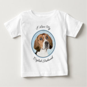 English Foxhound Painting - Niedliche Original Dog Baby T-shirt