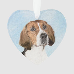 English Foxhound Painting - Niedliche Original Dog Ornament