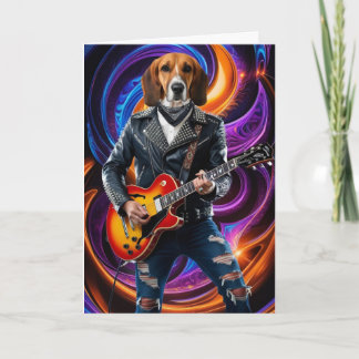 English Foxhound Rocker Karte
